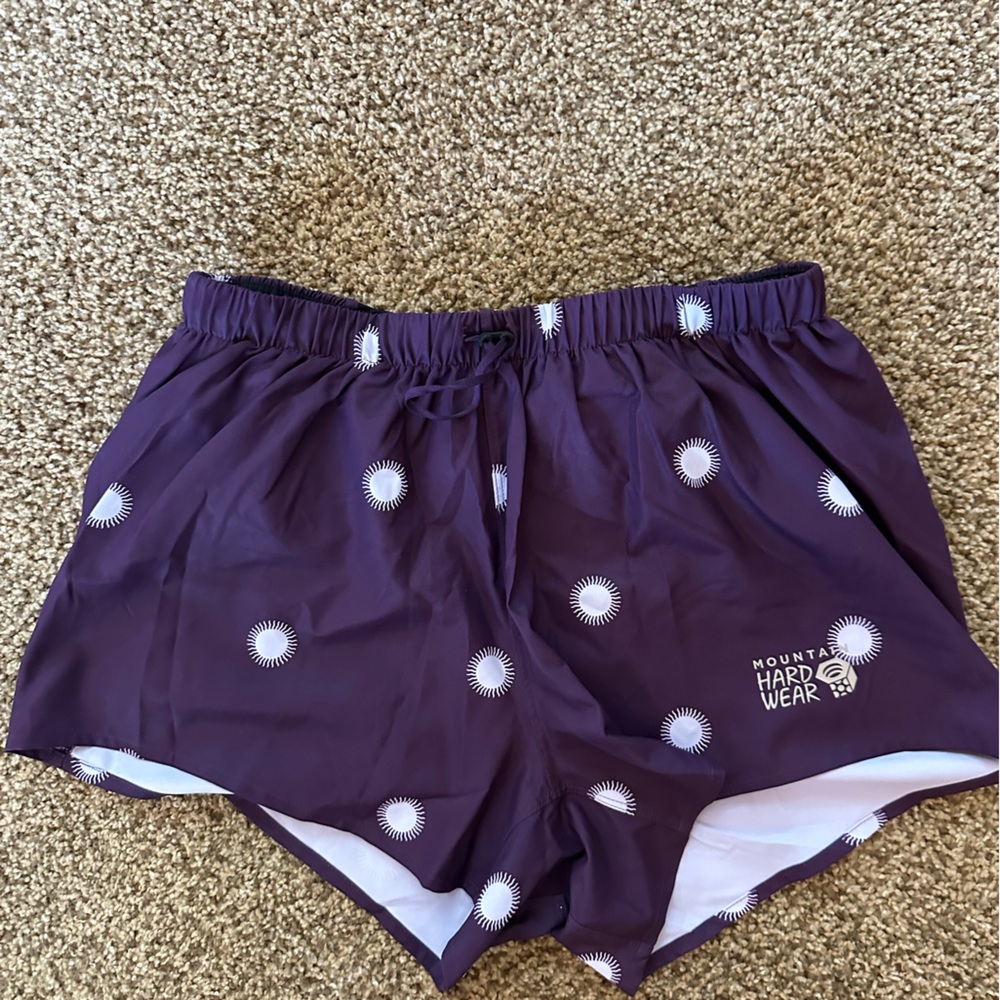 Mountain Hard Wear XS lined running shorts Purple Patterned